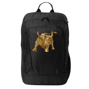 Gold Bitcoin Bull City Backpack