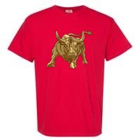 Gold Bitcoin Bull Garment-Dyed Heavyweight T-Shirt