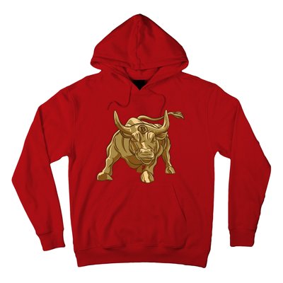 Gold Bitcoin Bull Hoodie