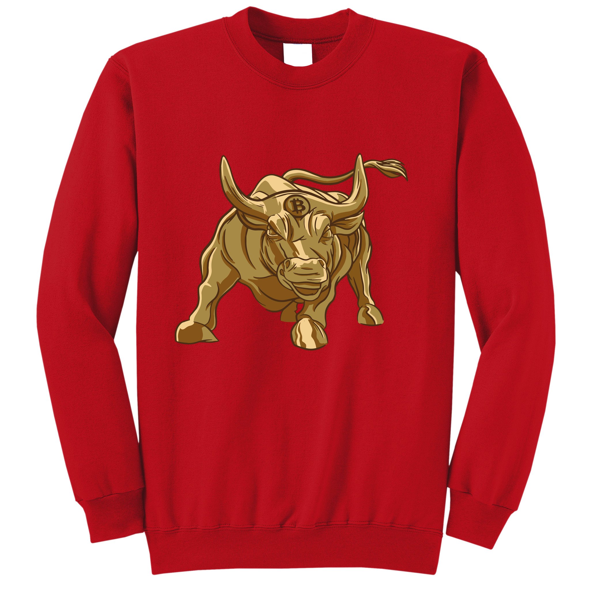 Gold Bitcoin Bull Sweatshirt