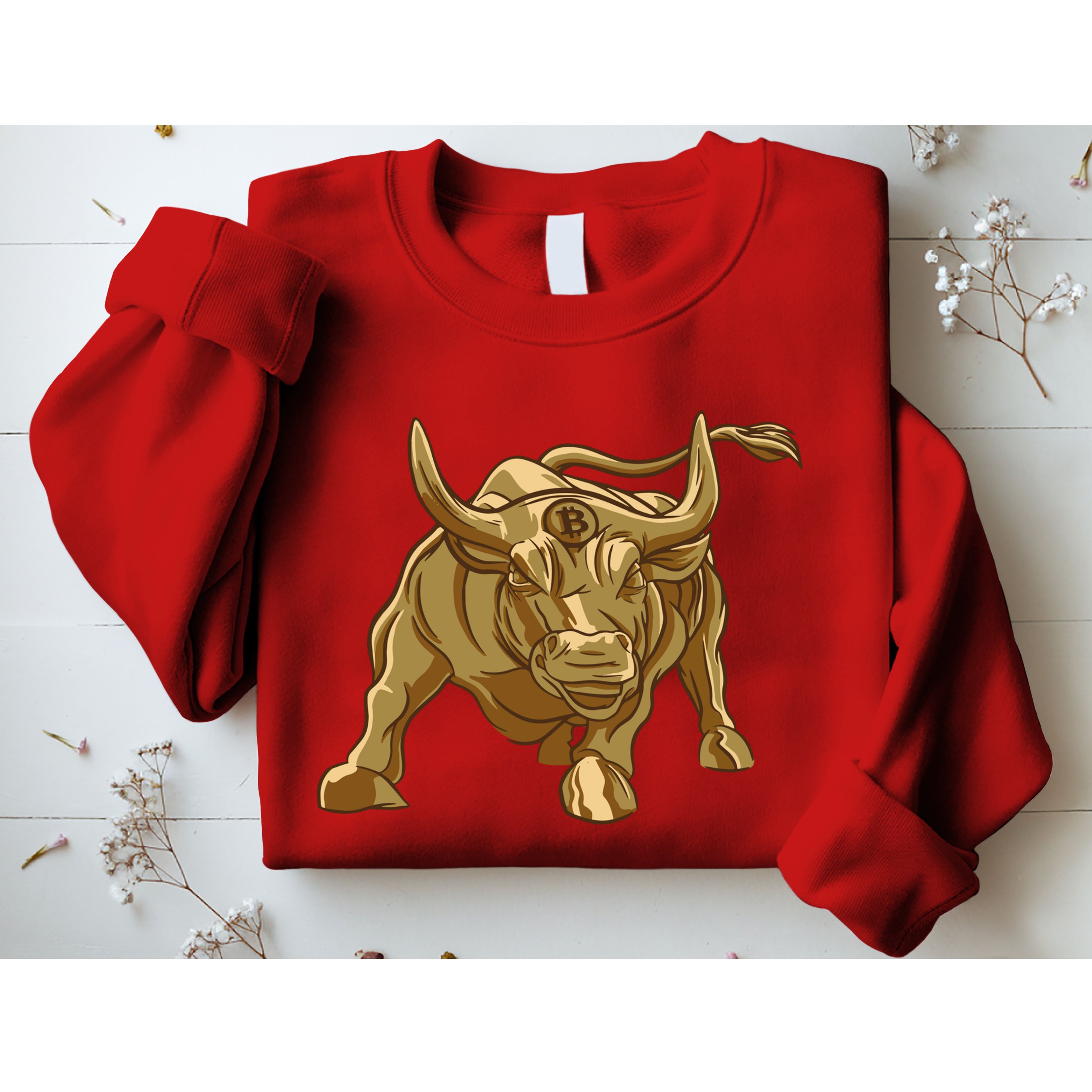 Gold Bitcoin Bull Sweatshirt