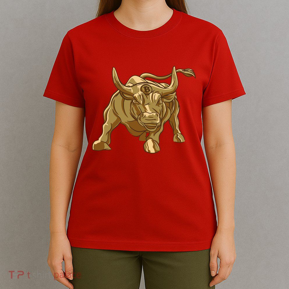 Gold Bitcoin Bull T-Shirt