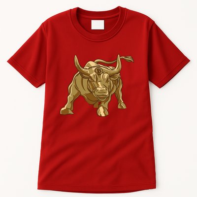 Gold Bitcoin Bull Tall T-Shirt