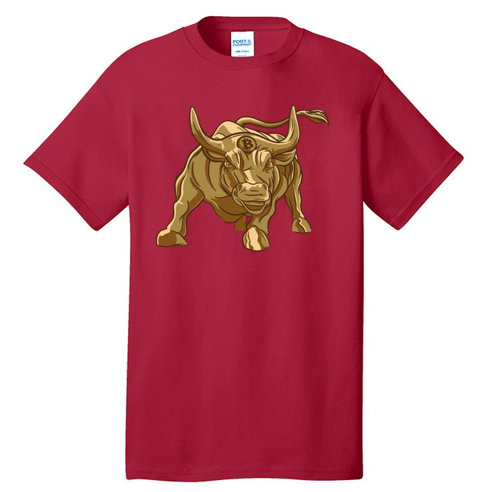 Gold Bitcoin Bull Tall T-Shirt