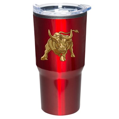 Gold Bitcoin Bull Tumbler