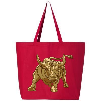 Gold Bitcoin Bull 25L Jumbo Tote