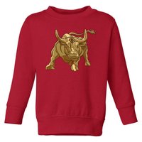 Gold Bitcoin Bull Toddler Sweatshirt