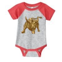 Gold Bitcoin Bull Infant Baby Jersey Bodysuit