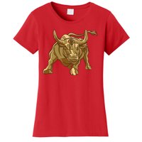 Gold Bitcoin Bull Women's T-Shirt