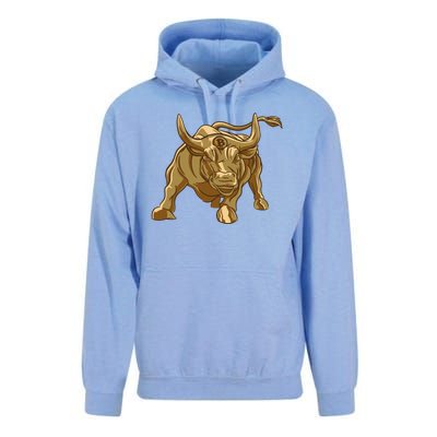 Gold Bitcoin Bull Unisex Surf Hoodie