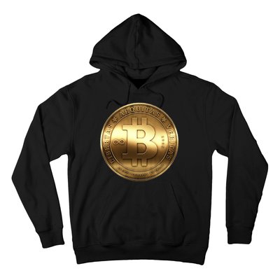 Gold Bitcoin Crypto Currency Hoodie