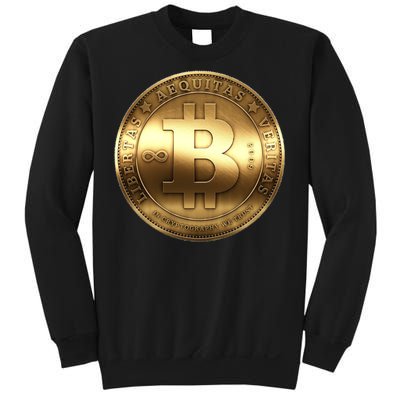 Gold Bitcoin Crypto Currency Sweatshirt