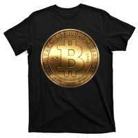 Gold Bitcoin Crypto Currency T-Shirt