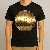 Gold Bitcoin Crypto Currency T-Shirt