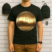 Gold Bitcoin Crypto Currency T-Shirt