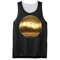 Gold Bitcoin Crypto Currency Mesh Reversible Basketball Jersey Tank