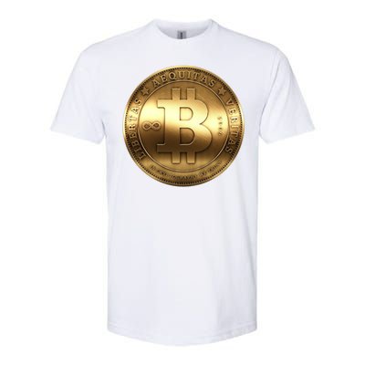 Gold Bitcoin Crypto Currency Softstyle® CVC T-Shirt