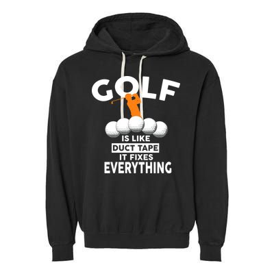 Gold Is Like Duck Tape It Fixes Everything Garment-Dyed Fleece Hoodie