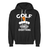 Gold Is Like Duck Tape It Fixes Everything Garment-Dyed Fleece Hoodie