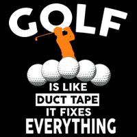 Gold Is Like Duck Tape It Fixes Everything 7-Panel Snapback Hat