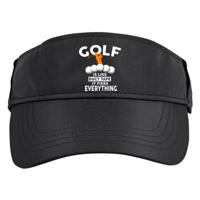 Gold Is Like Duck Tape It Fixes Everything Adult Drive Performance Visor
