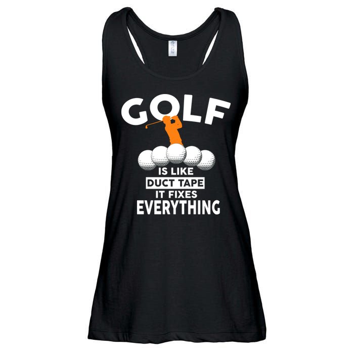 Gold Is Like Duck Tape It Fixes Everything Ladies Essential Flowy Tank