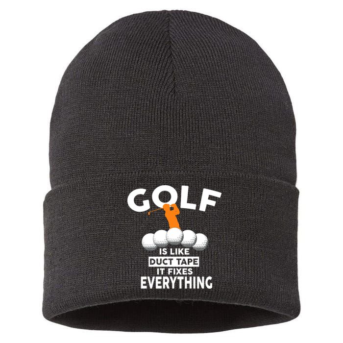 Gold Is Like Duck Tape It Fixes Everything Sustainable Knit Beanie