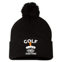 Gold Is Like Duck Tape It Fixes Everything Pom Pom 12in Knit Beanie