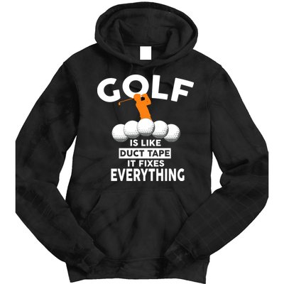 Gold Is Like Duck Tape It Fixes Everything Tie Dye Hoodie