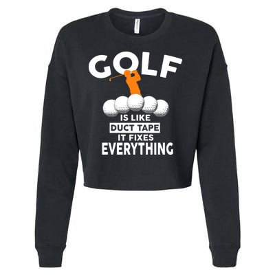 Gold Is Like Duck Tape It Fixes Everything Cropped Pullover Crew