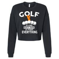 Gold Is Like Duck Tape It Fixes Everything Cropped Pullover Crew