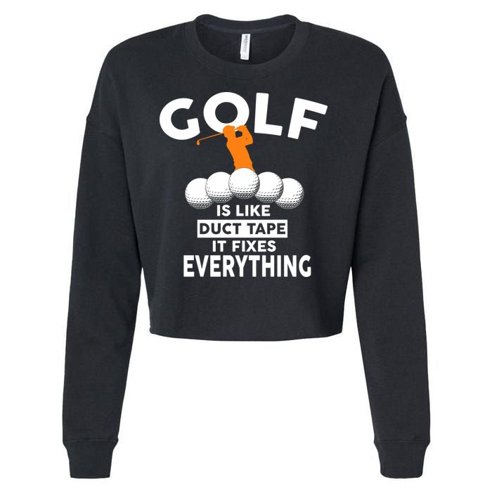 Gold Is Like Duck Tape It Fixes Everything Cropped Pullover Crew