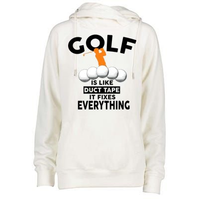 Gold Is Like Duck Tape It Fixes Everything Womens Funnel Neck Pullover Hood