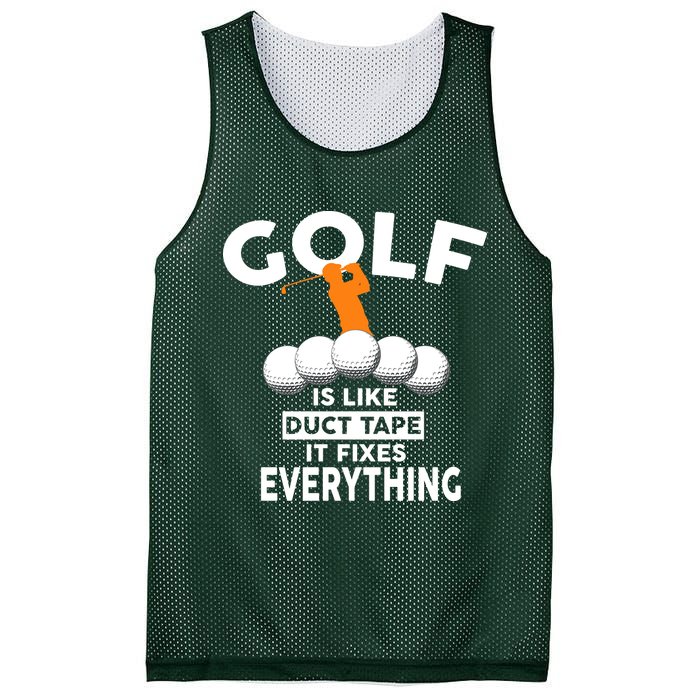 Gold Is Like Duck Tape It Fixes Everything Mesh Reversible Basketball Jersey Tank