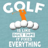 Gold Is Like Duck Tape It Fixes Everything Sueded Cloud Jersey T-Shirt