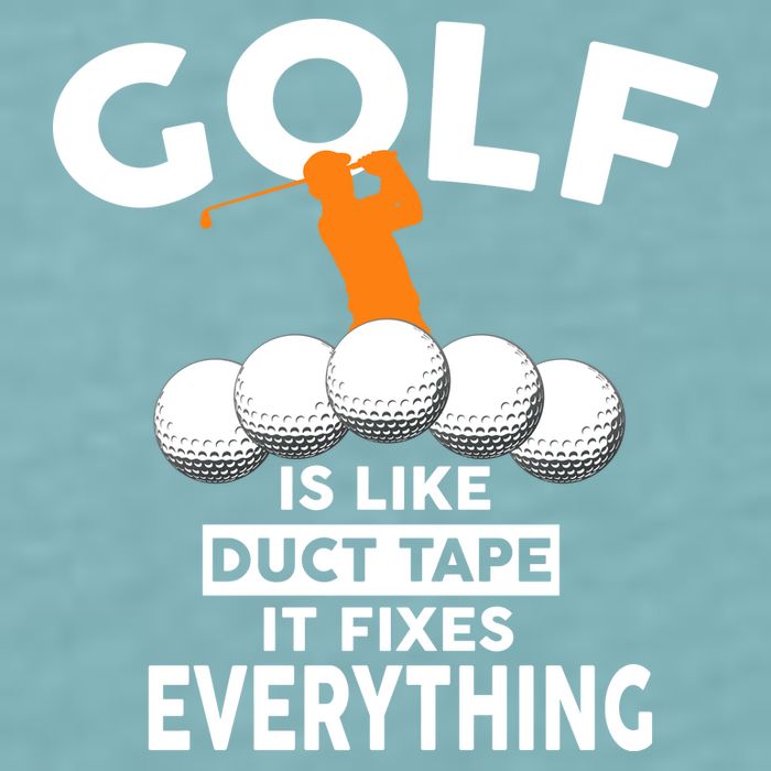Gold Is Like Duck Tape It Fixes Everything Sueded Cloud Jersey T-Shirt