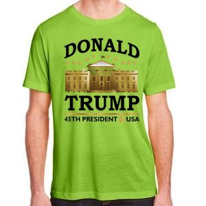 Gold White House Donald Trump 45th President Adult ChromaSoft Performance T-Shirt