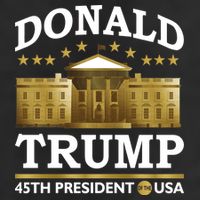 Gold White House Donald Trump 45th President Cool Comfort Performance Bucket Hat