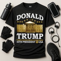 Gold White House Donald Trump 45th President Performance Shirt