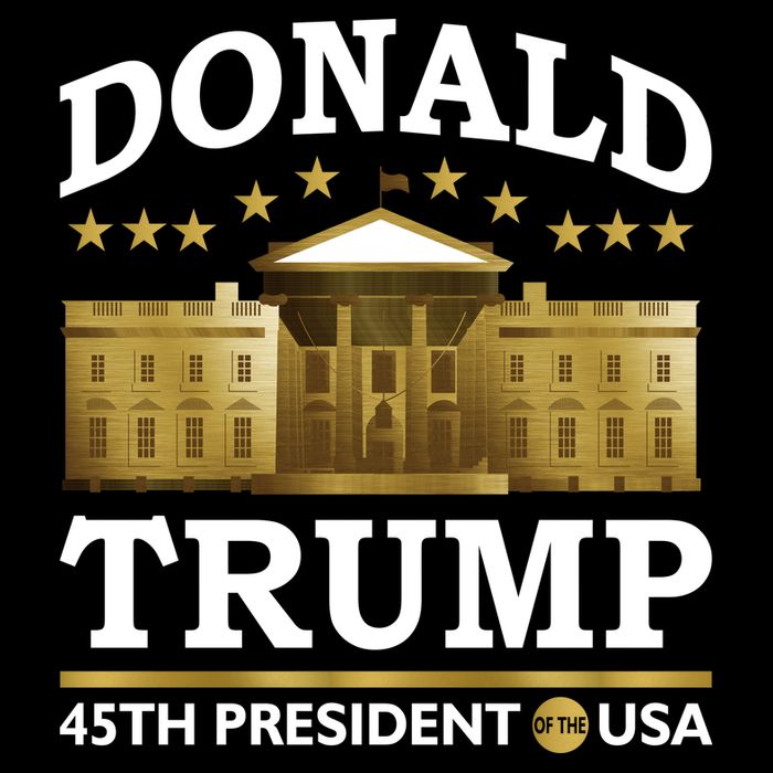 Gold White House Donald Trump 45th President Performance Shirt