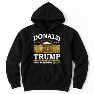 Gold White House Donald Trump 45th President Hoodie