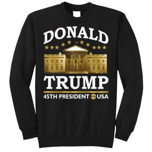 Gold White House Donald Trump 45th President Sweatshirt