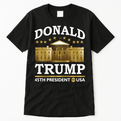 Gold White House Donald Trump 45th President Tall T-Shirt