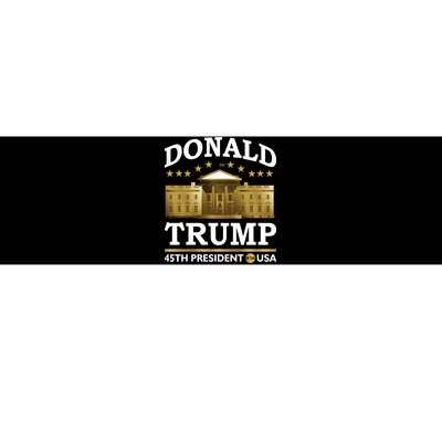 Gold White House Donald Trump 45th President Bumper Sticker