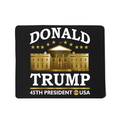 Gold White House Donald Trump 45th President Mousepad