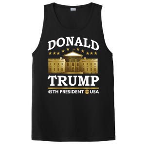 Gold White House Donald Trump 45th President PosiCharge Competitor Tank