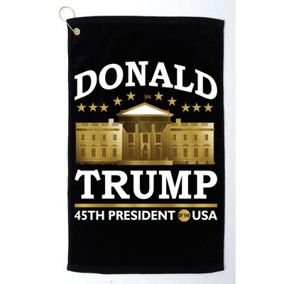 Gold White House Donald Trump 45th President Platinum Collection Golf Towel