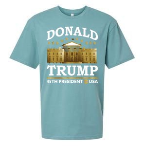 Gold White House Donald Trump 45th President Sueded Cloud Jersey T-Shirt