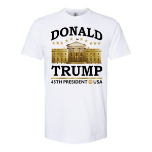 Gold White House Donald Trump 45th President Softstyle CVC T-Shirt