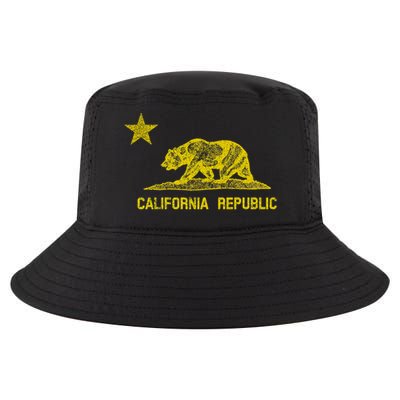 Golden California Republic Bear Flag Cool Comfort Performance Bucket Hat